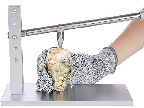 TDOCK Oyster Shucker Werkzeug-Set, Oyster Clam Opener Machine, Aluminium, Edelstahl
