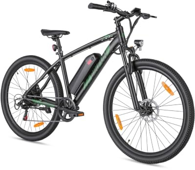 ANCHEER BIKFUN E Bike, 27,5 Trekkingrad E-Bike Herren Damen mit Abnehmbarer 36V 10.4Ah Akku, 250W Motor, 100km Reichweite, Elektrofahrrad mit 7-Gang-Getriebe, Pedelec E-Mountainbike für Erwachsene