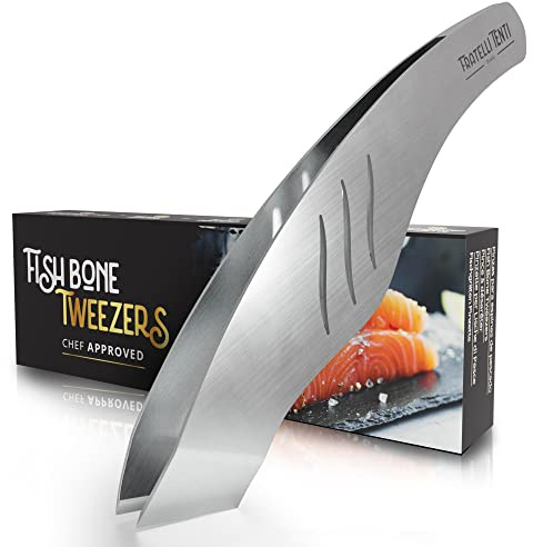 Fischgrätenpinzette - Grätenzange - Perfekt zum Entfernen von Fischgräten und Schuppen, zum Servieren von Lachsscheiben, Sashimi und anderem Fisch