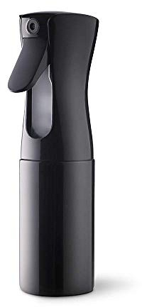Uervoton Sprühflaschen Kontinuierliche Ultra Fine Mist Leeres Wasserflaschens Friseur Spray Flaschen Salon Friseur Haar Werkzeug Wasser Sprüher(160ml, Schwarz)
