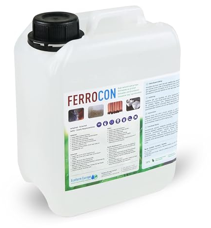 Ecoform Ferrocon 10 Liter (ca. 80 m²) Rostumwandler & Rostentferner – Für Eisen, Stahl und Kupfer – Reinigt Rost, Flugrost und Kupferkorrosion