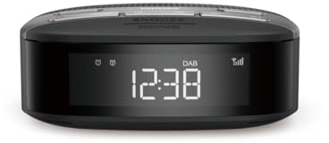 Philips Audio Radiowecker Radio DAB+ (Doppelter Alarm, Sleep Timer, Kompaktes Design, DAB+/UKW Digitalradio, Automatische Zeitsynchronisierung, Batteriesicherung) TAR3505/12