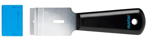 MARTOR Schaber, SCRAPEX ARGENTAX, mit Abgerundeten Klingen, Etikettenschaber, Schmal, Rechts- & Linkshänder, Glasfeldschaber, Aufkleber, Kunststoff, Wechselbare Klinge, Ergonomisch
