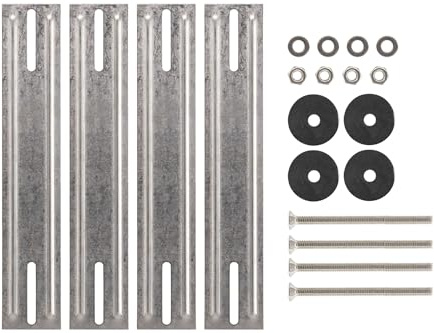 BURG-WÄCHTER Montage-Kit für Zaunbriefkästen, Made in Germany, Edelstahlhalter, Stabil und Rostfrei, Zaunstärken bis 35 mm, BK Zaun-Kit 3825 Ni SB, Silberfarben