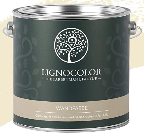Lignocolor Wandfarbe Innenfarbe Deckenfarbe edelmatt 2,5 L (Desert)
