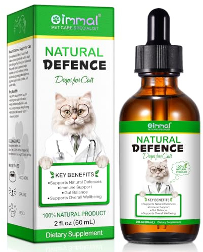 Natürliche Antibiotika für Katzen, Katzen-Antibiotika für Infektion, Unterstützt Immunsystem & Allergie Relief, Juckreiz Linderung, Katze Antibiotika für Harnwegsinfektion (UTI), 60ml