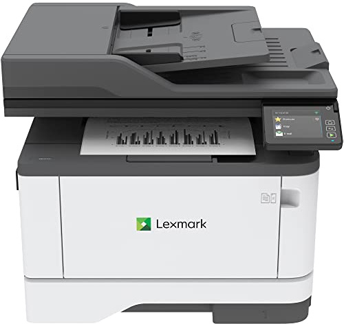Lexmark MB3442i 3-in-1 Monolaser-Multifunktionsgerät (Drucker, Kopierer, Scanner, WLAN, Netwerkanschluß, bis zu 40 S. Min, autom. beidseitiger Druck, 7,2 cm-Touchscreen) weiß, grau