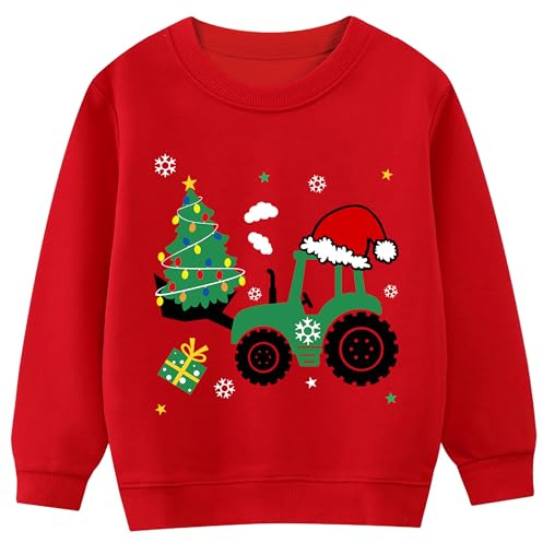 Little Hand Jungen Pullover Sweatshirt Kinder Warme Weihnachtspullover Weihnachtsmann Puli 2-7 Jahre