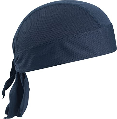 VIAUMBR Bandana Cap Unterm Radhelm Sommer Kopftücher Fahrrad Mütze Kopftuch Piraten Tücher Luftiger Stoff Für Schwimmen Joggen Laufen Wandern Berggehen Radfahren und Motorrad (Dunkelblau)