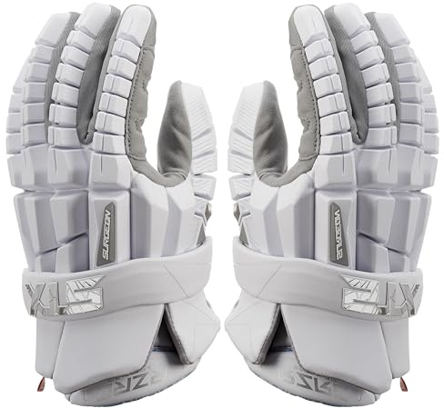 STX Lacrosse Surgeon RZR 2 Handschuhe, Weiß, Größe XL, 1 Paar