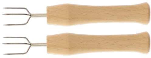 teemando® 2 X Pellkartoffelgabel, Halter für Pellkartoffel oder Maiskolben, Kartoffelpieker
