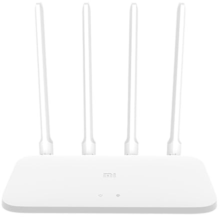 Xiaomi Mi Router 4A, WLAN-Router 867 Mbps mit 5 GHz und 300 Mbps bei 2,4 GHz, 802.11a/b/g/n/ac, 802.3/3u, 64 MB RAM, 4 Antennen, Xiaomi App, bis zu 64 Geräte, Weiß