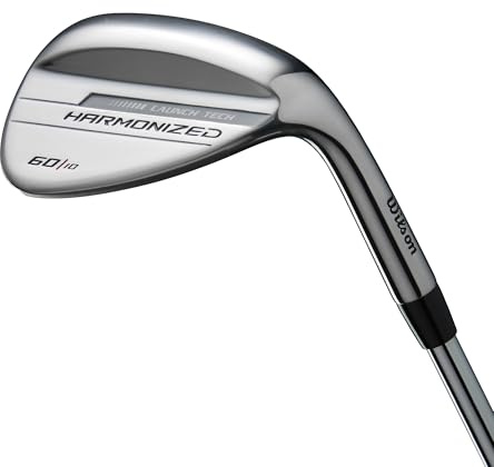 Wilson Harmonized Wedge, Präzision, 60° Loft, Linkshänder, Legierter Stahl, Silber/Schwarz
