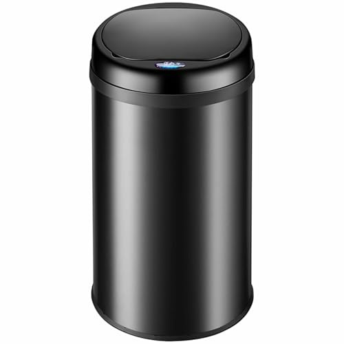 Monzana® Mülleimer Küche mit Sensor 30L Edelstahl USB Ladekabel Berührungslos Deckel Hygienisch Papierkorb Automatik Abfalleimer Wasserdicht Büro Schwarz Recycling