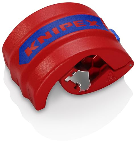 KNIPEX BiX Schneider für Kunststoffrohre und Dichthülsen, 20-50 mm, trennt spanlos, incl. 2 Ersatzklingen, Rohrschneider, 90 22 10 BK