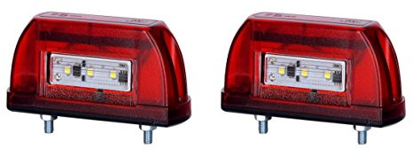 LED Kennzeichenbeleuchtung 12V 24V mit E-Prüfzeichen