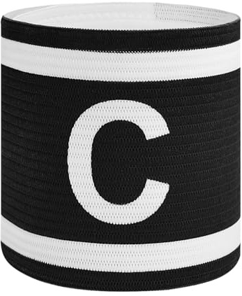 Mezeic Kapitänsbinde für Fußball Unisex C Kapitänsbänder Jugendliche & Erwachsene Kapitäns Armband Elastisch Einstellbare Sport Armbinde