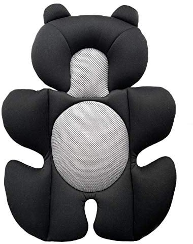 Storchenbeck Babyautositz kissen Autositz-Einsatz Sitzauflagen Universal für Kinderwagen Autositz Hochstuh (schwarz)