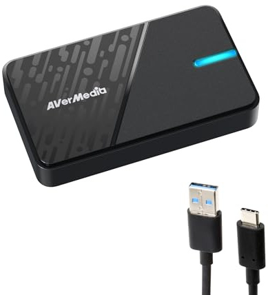 AVerMedia Capture Card für Streaming, 4K60 HDR Passthrough, 1080p60 Videoaufnahme, Game Capture für PS5, Xbox, Switch2, PC, kompatibel mit Twitch, OBS, Windows, Mac – GC311G2 Streamline MINI+