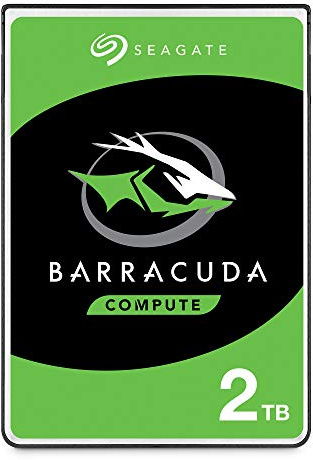 Seagate Barracuda 2TB interne Festplatte HDD, 2.5 Zoll, 5400 U/Min, 128 MB Cache, SATA 6GB/s, silber, FFP, Modellnr.: ST2000LMZ15