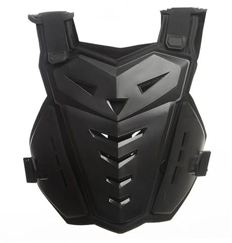 Veesper Verstellbare Schock-absorbierende Motorradpanzerung Weste mit atmungsaktivem Brust- und Rückenschutz, Dirt Bike Reitausrüstung für Offroad-Rennen und Abenteuer