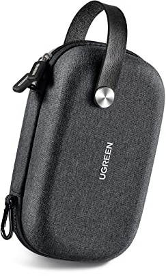 UGREEN Elektronik Kabeltasche Tragbar Reise Organisation L (Schwarz) | Wasserresistent; Etui Tech Pouch Bag für Ladegeräte,Festplatten, Zubehör,Kabel,USB Stick,SD Karten,USB-HUB,Kameraequipment