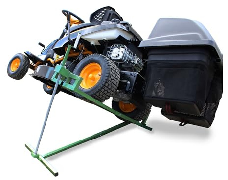SECURA Rasentraktor-Heber 400KG kompatibel mit Rasentraktor Aufsitzmäher Hebebühne Traktor