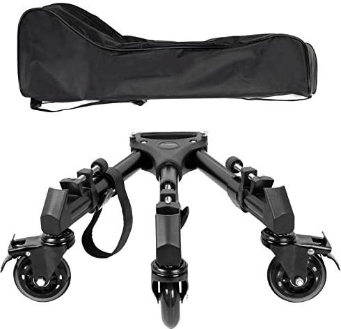 SMALLRIG Universal Fotografie Stativ Wagen, strapazierfähig mit verstellbaren Beinhalterungen und Tragetasche, 33 lb Tragfähigkeit – 3986