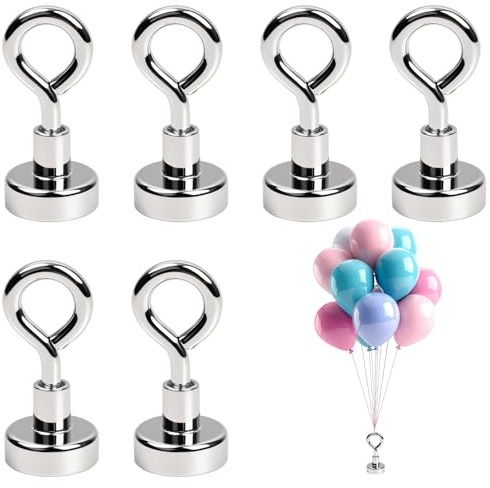 6 Stück Ballongewichte für Heliumballons, wiederverwendbare Ballonhalter für Party-, Hochzeits-, Geburtstags-, Weihnachts- und Halloween-Dekorationen (YH-F18)