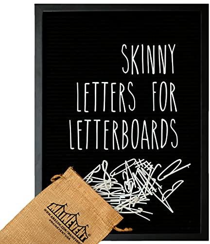 Skinny Letterboard Buchstaben Set in Rae Dunn inspirierter Schriftart Perfektes Farmhouse Dekor Zubehör für wechselbare Filz-Brieftafeln (ohne Tafel)
