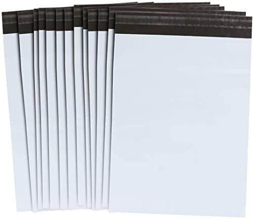 100 Stück Versandbeutel Plastik Versandtaschen 305x380mm, selbstklebend und blickdicht, Versandtüten aus Plastik für Kleidung und Textilien (XL)