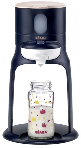 BÉABA, Flaschenbereiter/Wärmer Kleine Töpfe, Wasserspender mit exakter Temperatur, sofort, schnell, Bain Marie-Funktion, 2 Temperaturen, abnehmbarer Flaschenwärmer, Bib'Espresso, Dunkelblau