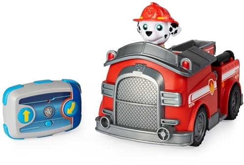 PAW PATROL Marshalls ferngesteuertes Feuerwehrauto mit Fernbedienung, Spielzeug für Kinder ab 3 Jahren, Batteriebetrieben