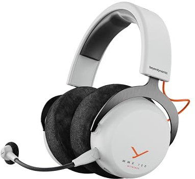 beyerdynamic MMX 150 Wireless - Kabelloses Gaming-Headset mit Klangpersonalisierung App, Velours-Ohrpolster, Akkulaufzeit von 50 Stunden in Arctic White