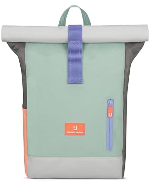 Johnny Urban Rucksack Kinder Jungen & Mädchen Mint - Junior Aaron - Kinderrucksack mit Brustgurt - Aus recyceltem Material - Ab 3 Jahre - 8L - Wasserabweisend