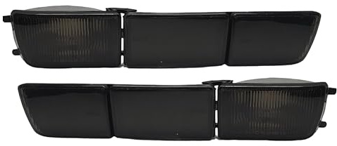 Front- Blinker Blinkleuchten lange Blenden Schwarz Set Links+Rechts Stoßstangenblinker für VW Golf 3 Vento Schwarz