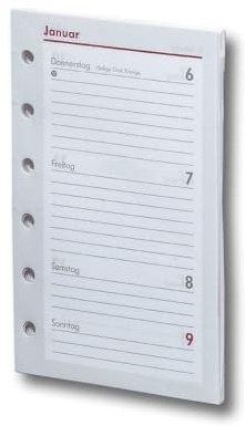 BSB Kalendarium Kalendereinlage Terminplaner Pocket, 2027, ca. A7, 1 Woche = 2 Seiten, 02-0072