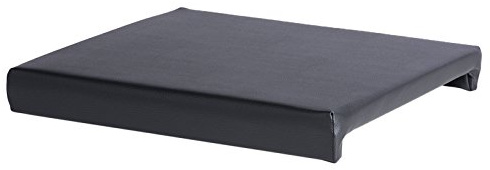 möbelando Sitzkissen in Schwarz - 46x6x42cm (BxHxT)
