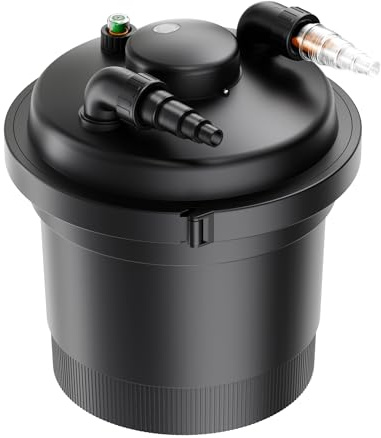 SunSun CPF-280 Druckteichfilter 9000 l/h / 11 W UVC Einheit, Teichdruckfilter für Teiche bis 8000 Liter, Teichklärer, Filteranlage