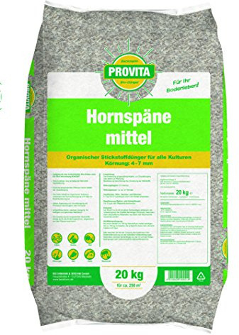 Horndünger Beckmann Provita Hornspäne Körnung SII mittel (4-7 mm) 20 Kg