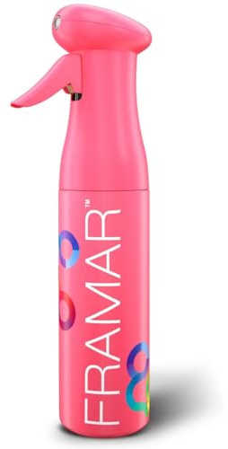 FRAMAR Rosa Wasser Sprühflasche Haare - Spray Bottle Hair, Wasserzerstäuber Sprühnebler, Sprühnebel Flasche, Zerstäuber Sprühflasche, Feinnebelflasche, Gesichtssprühflasche, Wassersprühflasche Haare