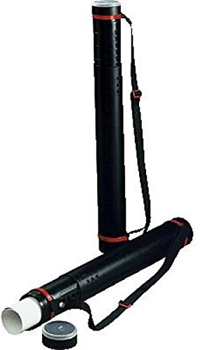 Rumold ZR6611 Zeichenrollen-Köcher 600-1000 mm - Ø80 mm Polyethylen - Schwarz