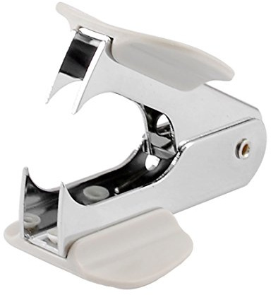 uxcell Klassisch Stahl Kiefer Stil Heftklammern Entferner Lock Sicherheitsarretierung für 24/6 26/6 Heftklammern weiß