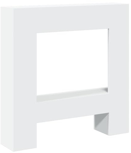 vidaXL Kaminumrandung Weiß 81x18x82 cm Holzwerkstoff