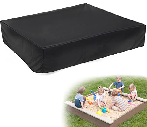 GothicBride Sandkasten Abdeckung Abdeckplane 150 * 150 * 20cm mit Kordelzug Wasserdicht Oxford-Stoff Staubdichte Sandkastenabdeckung Plane