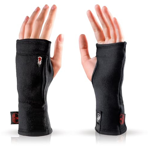 THE HEAT COMPANY - Merino Tube - Fingerlose Merino Handschuhe - Premium Qualität - Pulswärmer für Damen & Herren - ohne Fingerkuppen: Halbfinger Handschuhe - Handstulpen