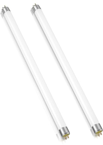 2 Stück 8W Leuchtstoffröhre, Größe 300mm, T5 Warmweiß 3000K, 560LM, G5-Sockel, Röhrenlicht mit Geringem Energieverbrauch, Energiesparlicht für den Notfall, Geeignet für Küche, Bad, Schrank, Garage