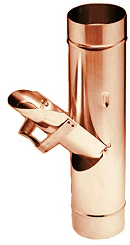 Dachrinnen & Zubehör Kupfer 117205 Zambelli Regenwasserklappe, 100 mm