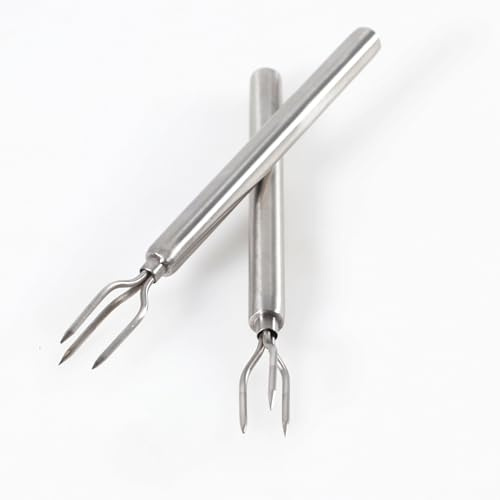 Kerafactum Pellkartoffelgabel Set – Kartoffel Piekser, Kartoffelhalter für Pellkartoffeln, Kartoffelstecher, Kartoffelspießer aus Edelstahl mit Sicherheitskappen