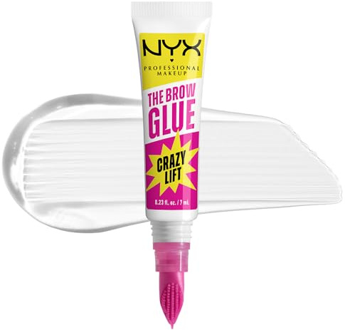 NYX Professional Makeup Brow Glue Crazy Lift, Ultra starkes Augenbrauengel, Für bis zu 24h Halt, 7ml